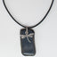 Dragonfly Over Deep Ocean Pottery Pendant