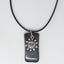 Sunshine Over Deep Ocean Pottery Pendant