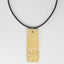Happy Sunflower Rectangle Pottery Pendant