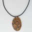Copper Tone Lace Pottery Pendant