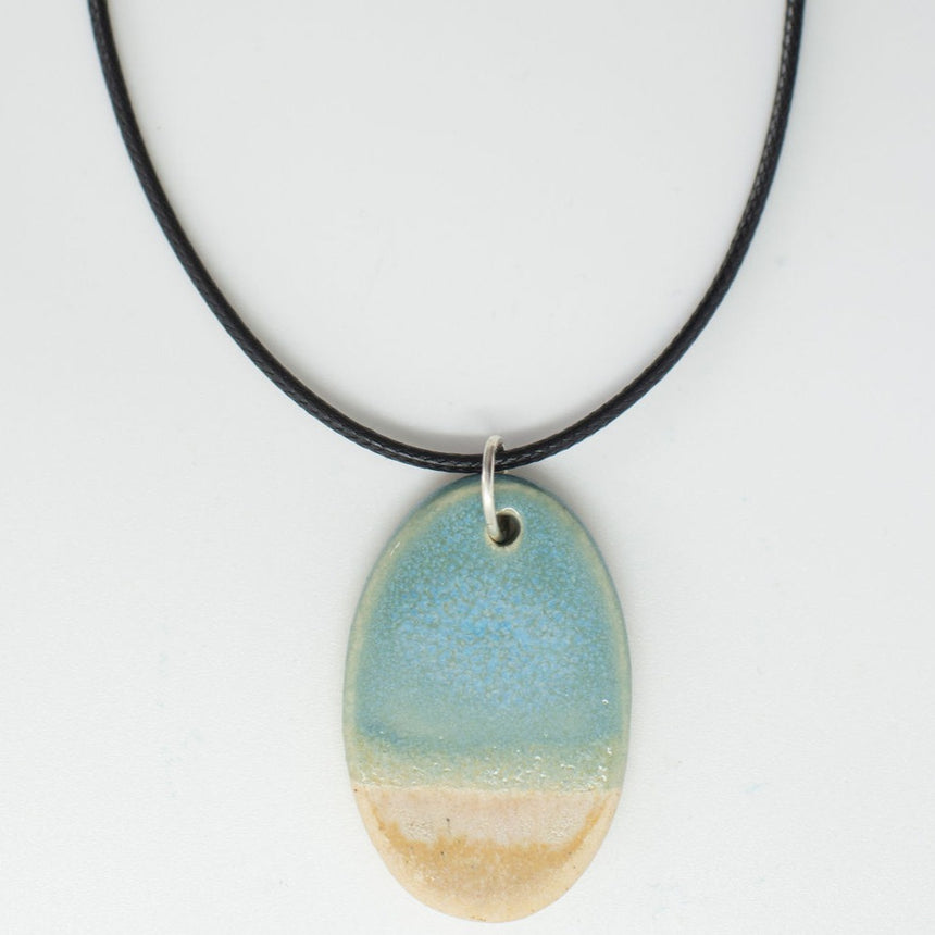 Coastal Calm Pottery Pendant