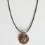 Sunshine Over Copper Lace Pottery Pendant