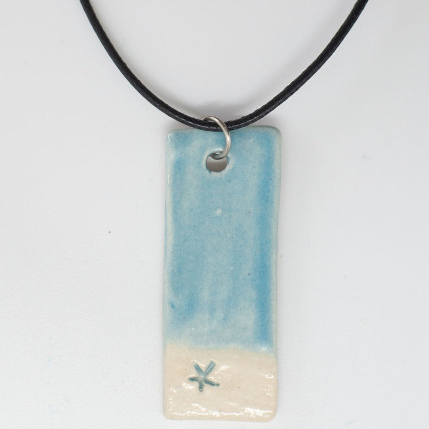 Circle Dragonfly In The Sky Pottery Pendant